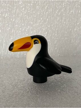 LEGO DUPLO Black TOUCAN Bird Animal Circus Safari Zoo Toy Building Figure